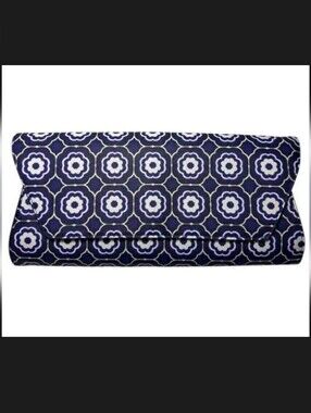 Trina Turk Navy Medallion Clutch